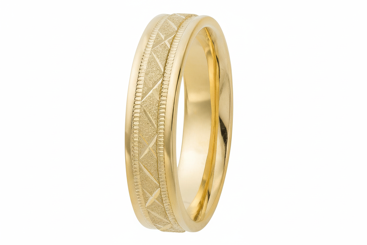 Alliances en or jaune pour hommes et femmes