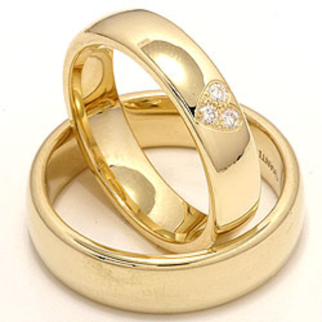 His and Hers Diamond Wedding Bands Set
