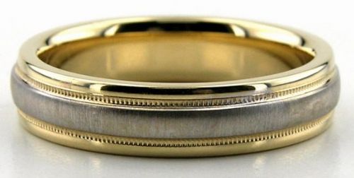 Alliances en or jaune 18 carats et platine