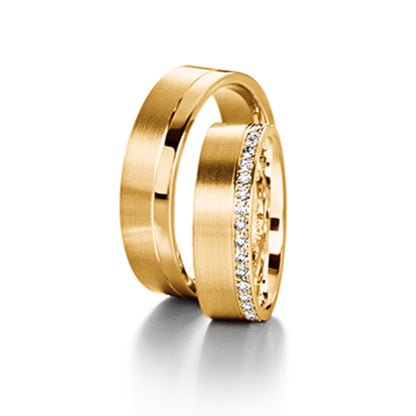 His and Hers Diamond Eternity Wedding Rings Set