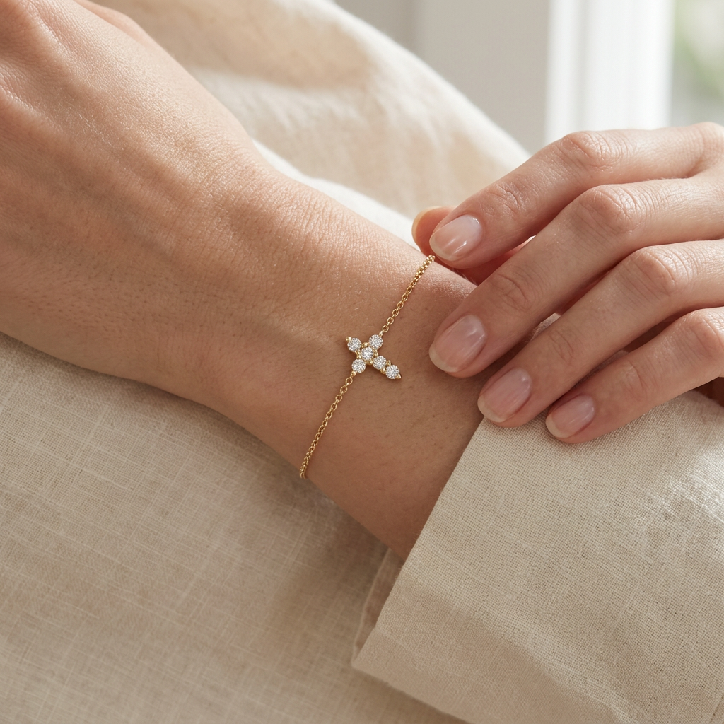 Bracelet tennis en or blanc massif 14 carats avec diamants de 2,40 carats