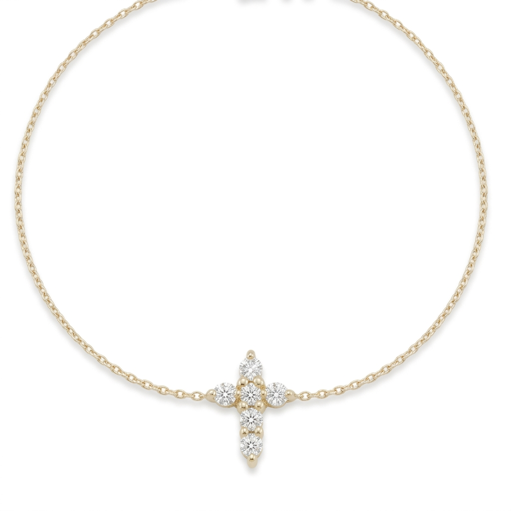 Bracelet tennis en or blanc massif 14 carats avec diamants de 2,40 carats