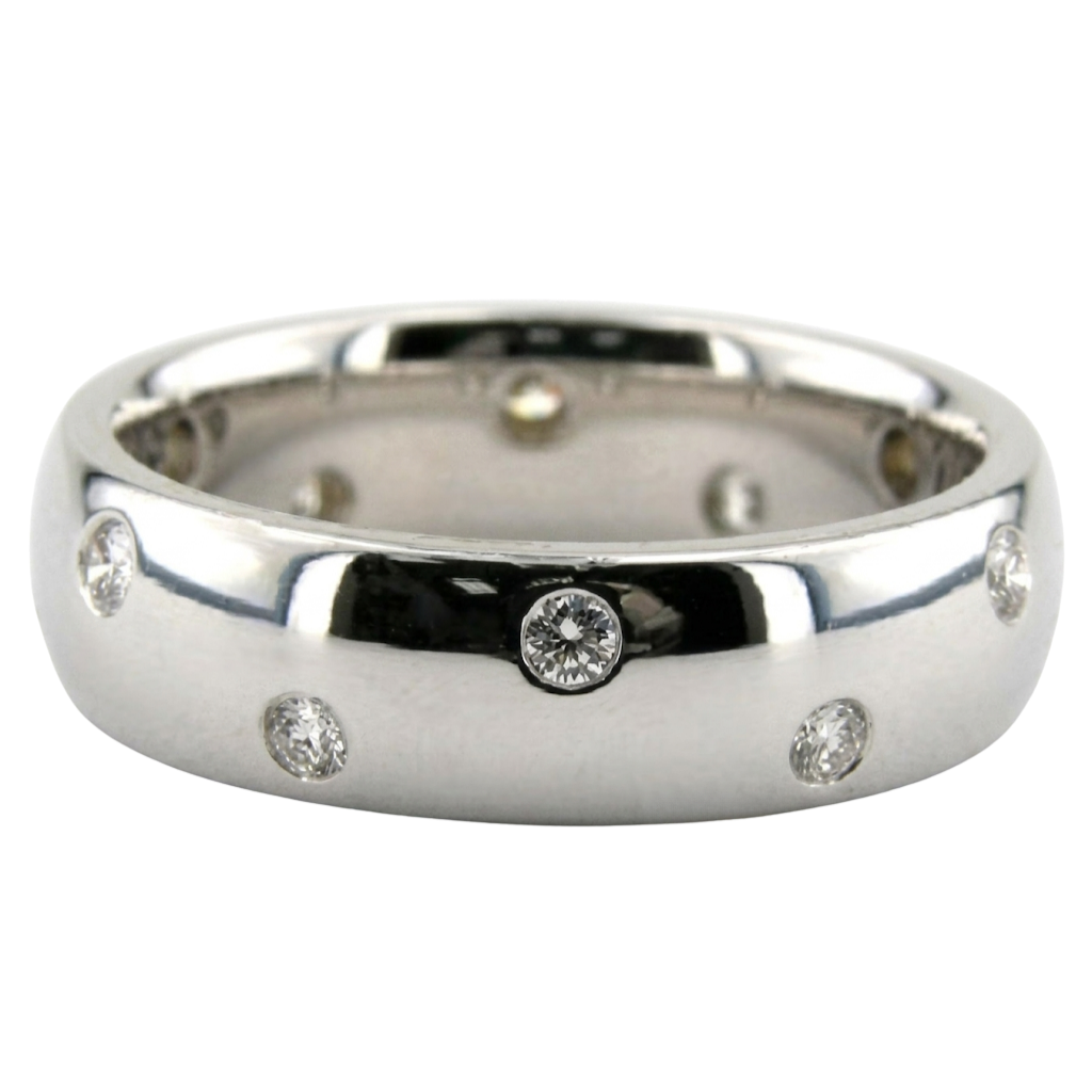 Alliances en diamant platine pour hommes et femmes