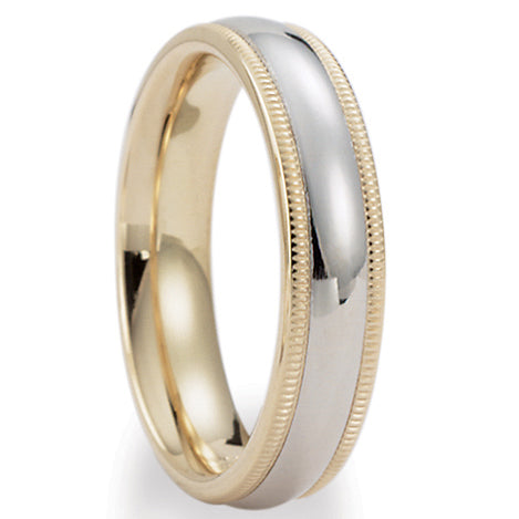 Two Tone Gold Mens and Womens Wedding Bands