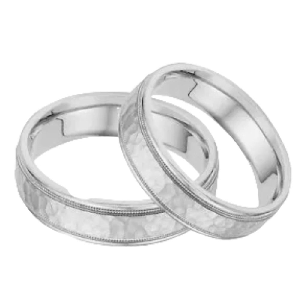 His and Hers Platinum Wedding Rings Set