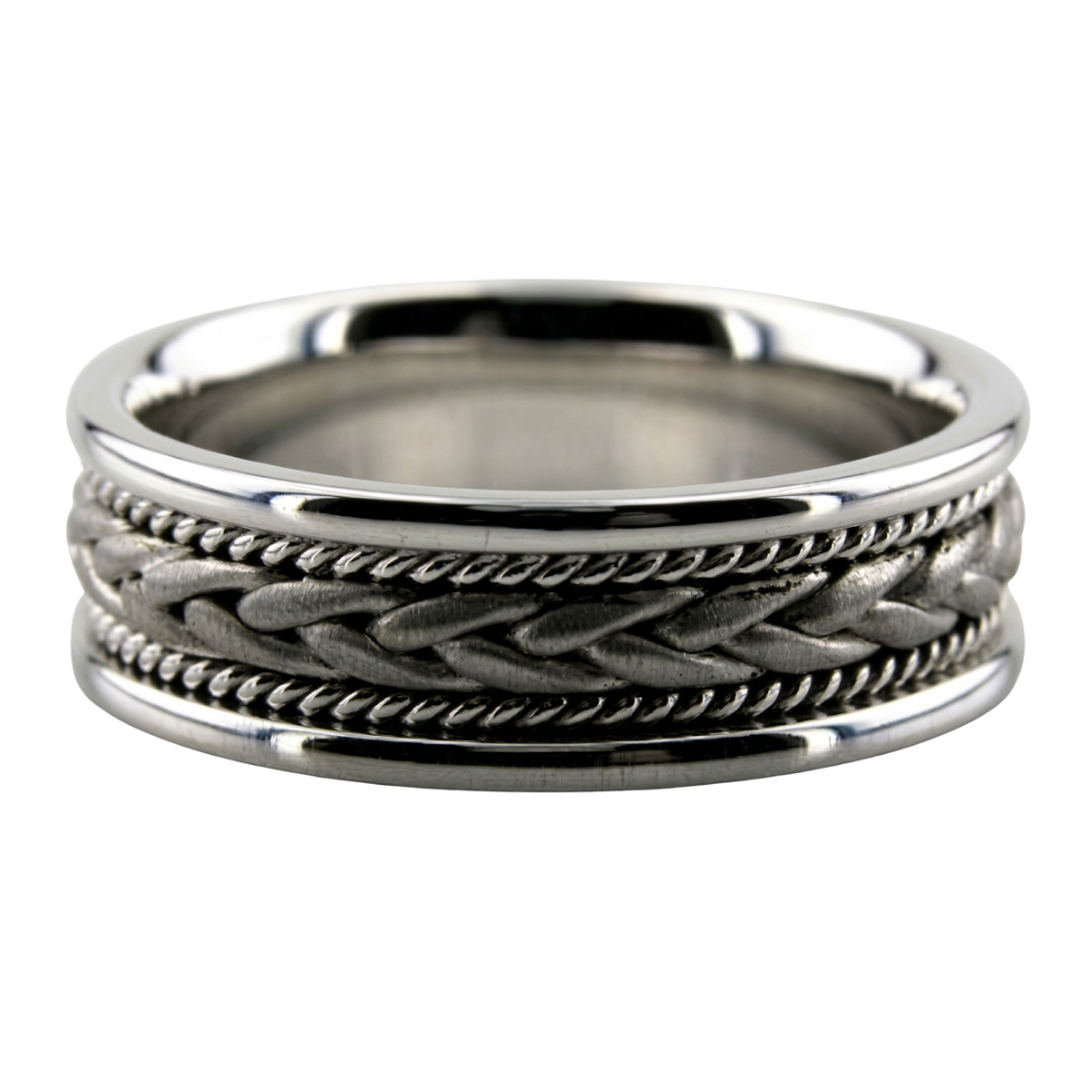 Platinum Handmade Mens Wedding Rings