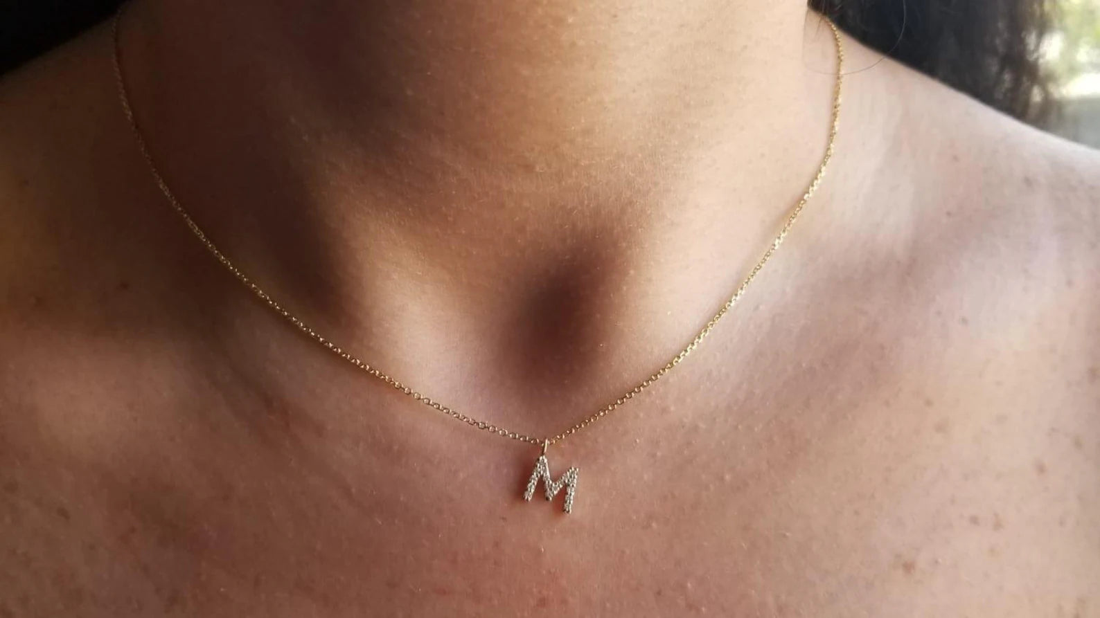 Collier Initiale Diamant