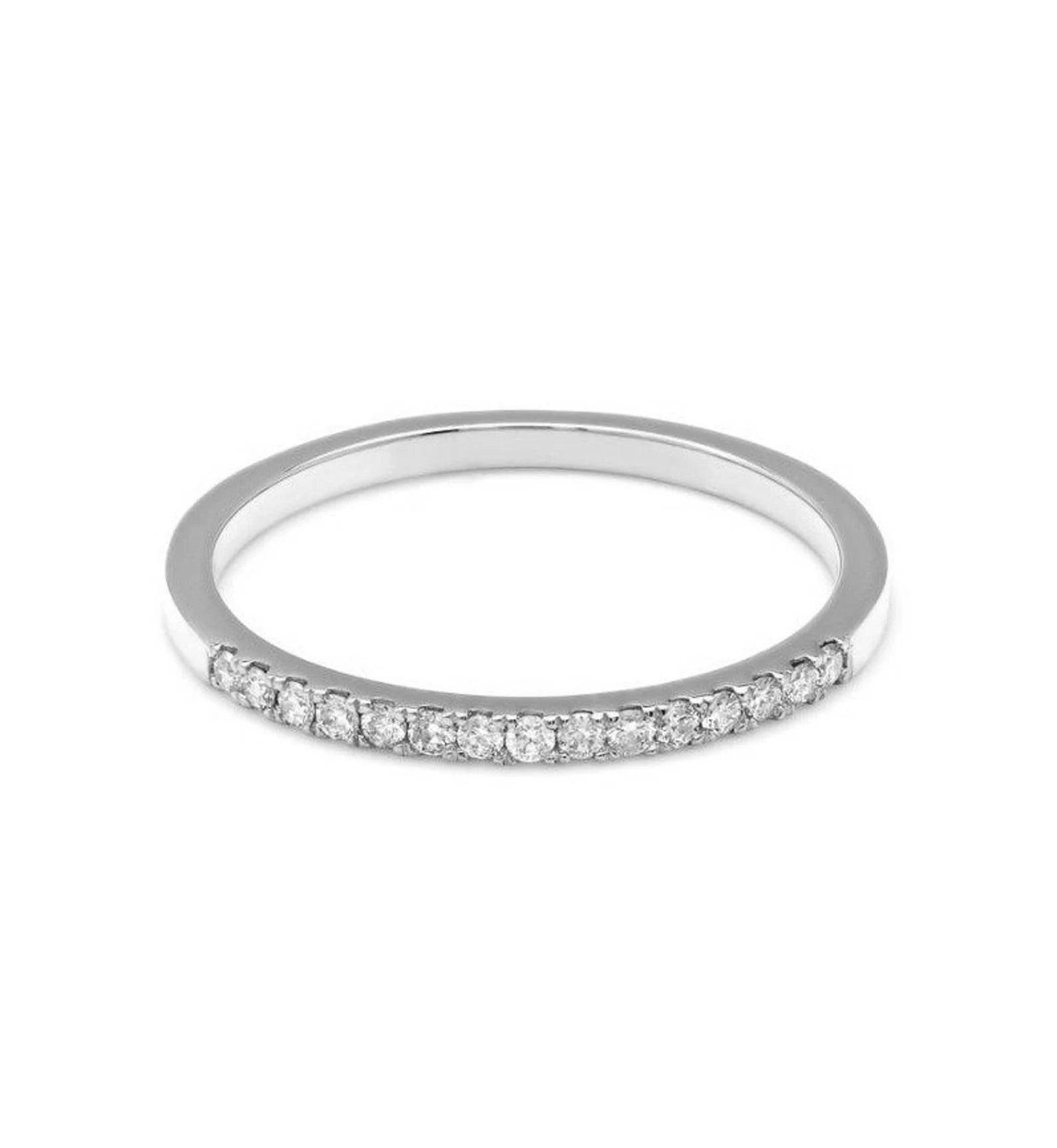 Alliances en diamant pour femme en or jaune 14 carats