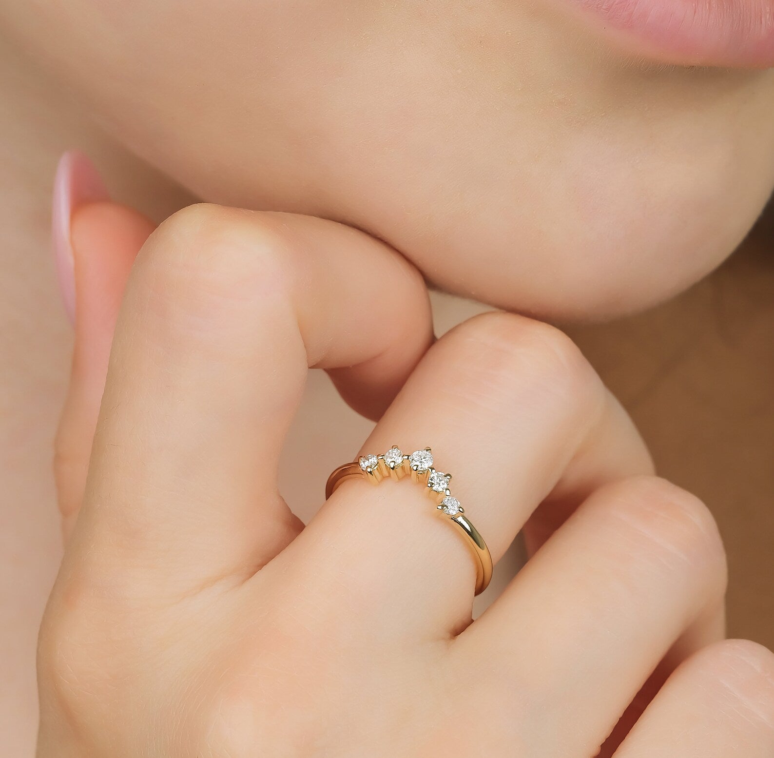 Minimalist Diamond Ring