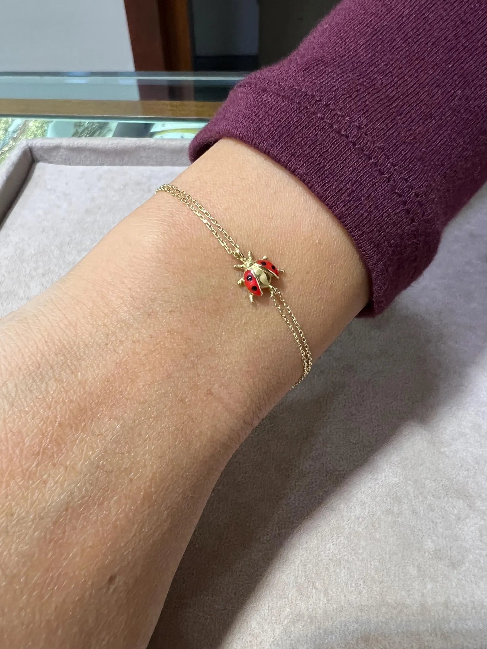 Pulsera de cadena de eslabones de oro amarillo de 14 quilates