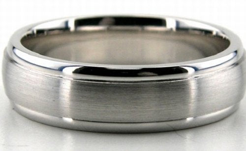 White Gold Mens Wedding Bands