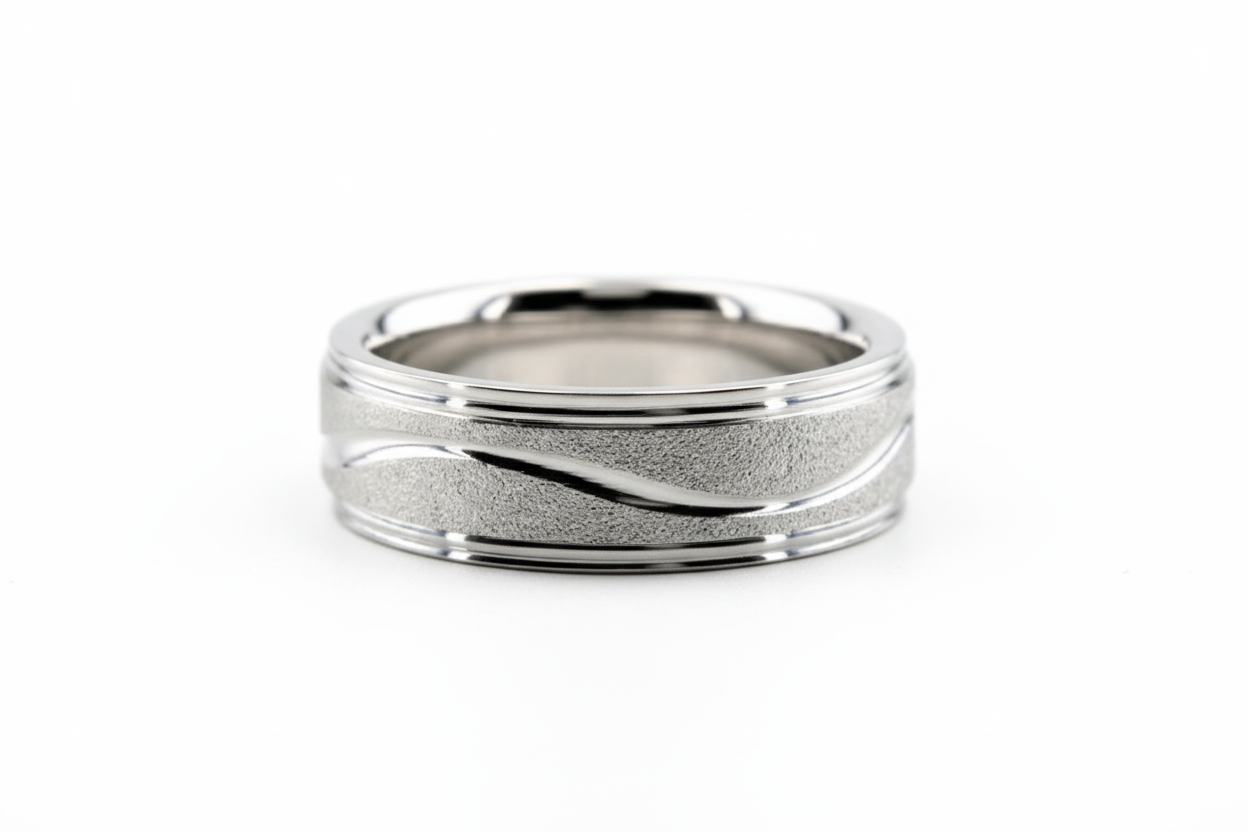 White Gold Mens Wedding Rings