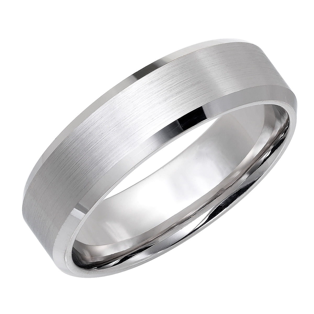 Alliances pour hommes en or blanc massif 14 carats