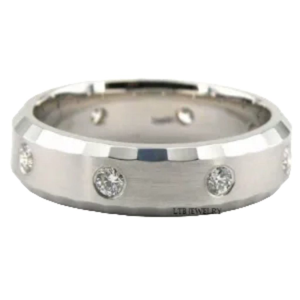 Alliances en diamant pour hommes