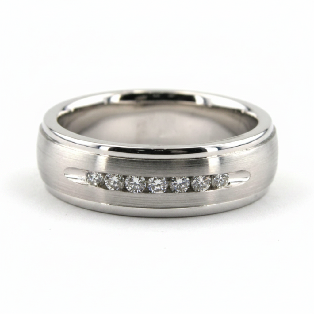 Alliances en diamant pour hommes
