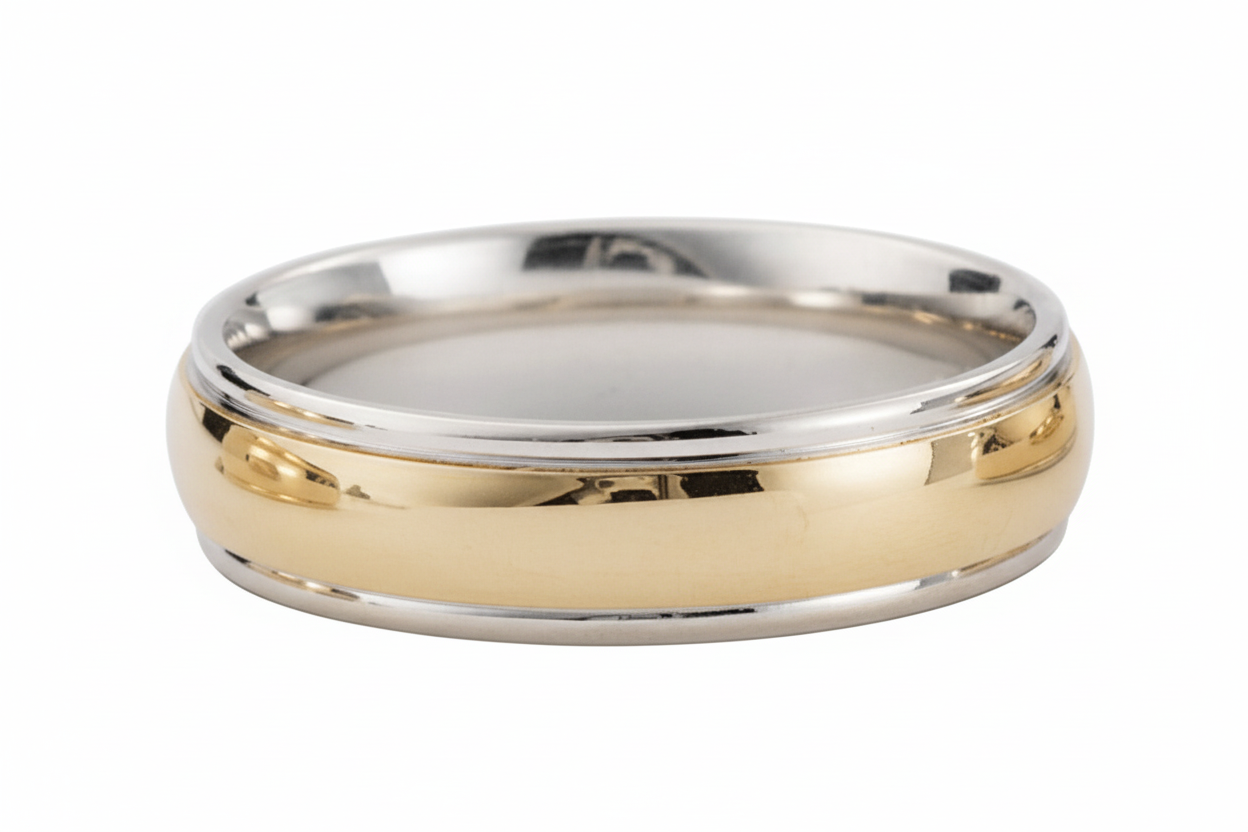 Two Tone Gold Wedding Bands