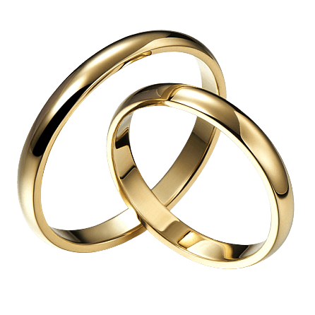 His and Hers Wedding Ring Sets Couples Rings 10K Yellow Gold