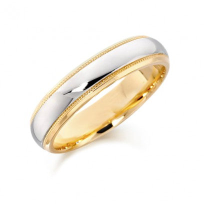 Alliances en or jaune massif 18 carats et platine pour hommes et femmes