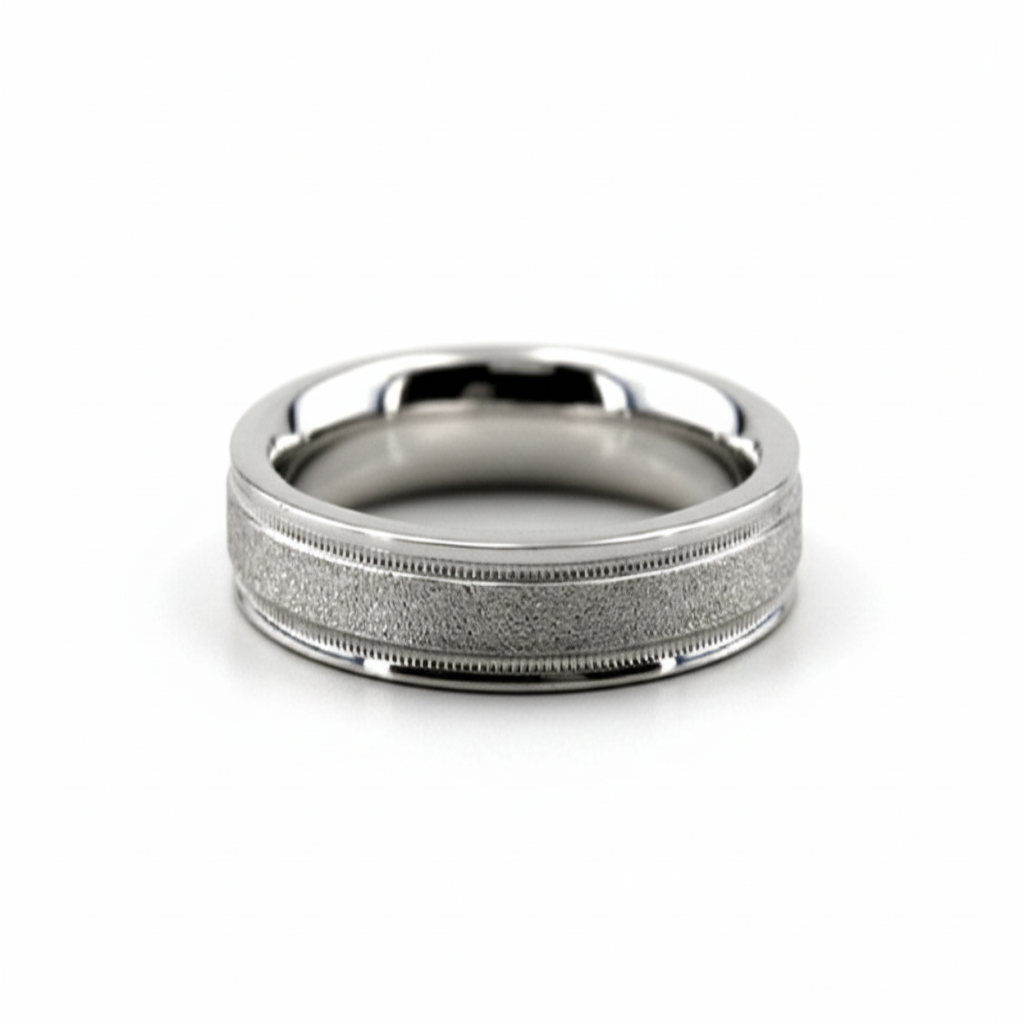 4mm 10K 14K 18K Solid White Gold Mens and Womens Wedding Rings