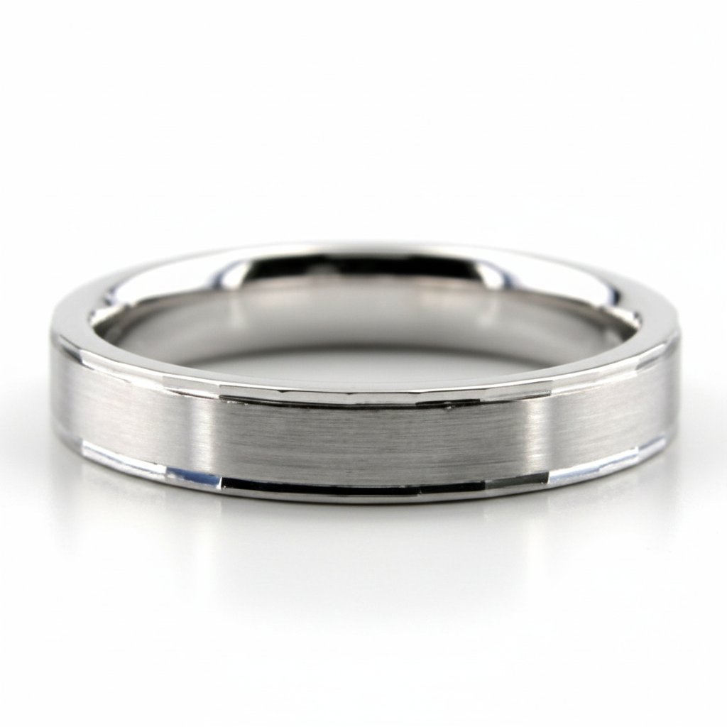 Alliances pour hommes et femmes en or blanc 14 carats