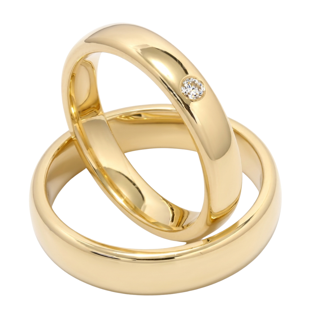 His and Hers Diamond Wedding Rings Set