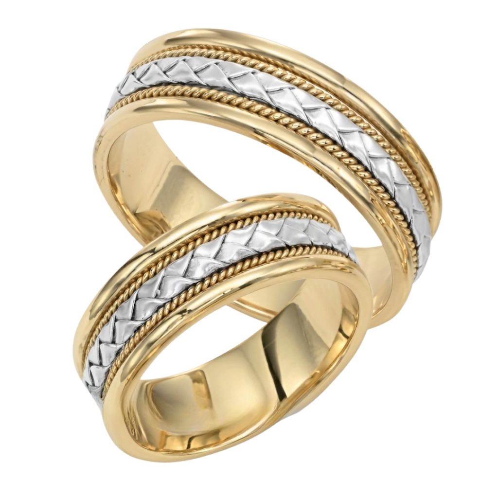 Handmade His and Hers Wedding Bands