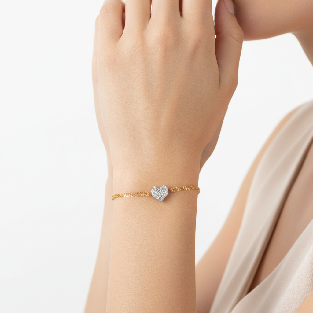 Pulsera de cadena de eslabones de oro amarillo de 14 quilates
