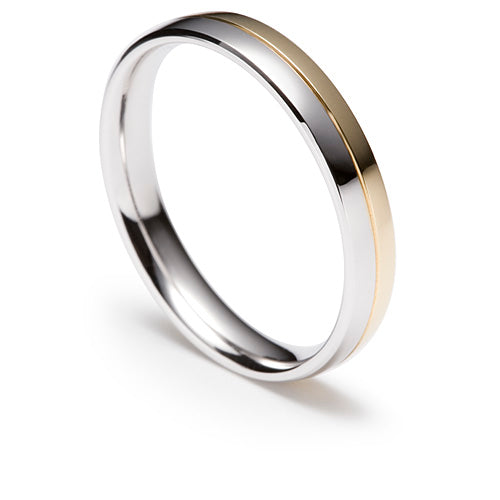 Alliances en or bicolore