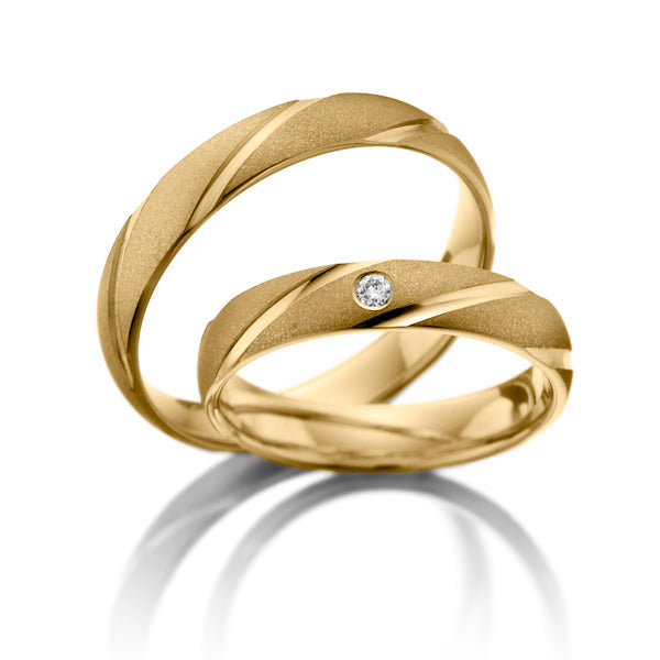 His and Hers Diamond Wedding Bands Set