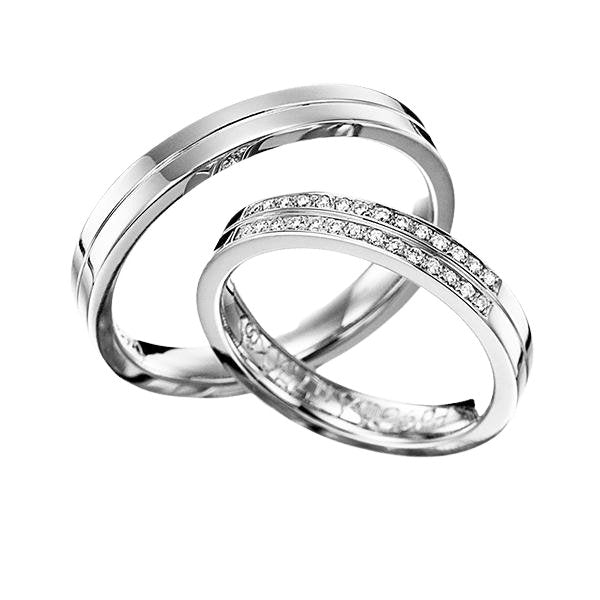 His and Hers Diamond Eternity Wedding Bands