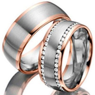 His and Hers Diamond Wedding Bands