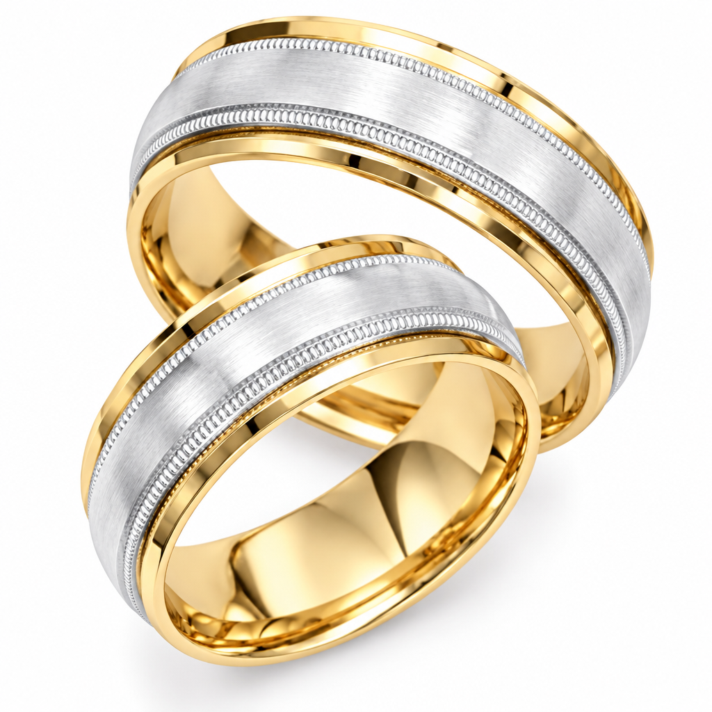 His and Hers Wedding Bands Set