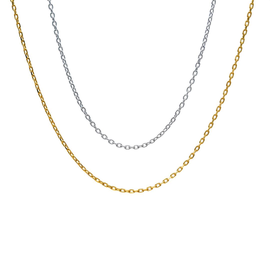 Collier étoile en diamant en or blanc massif 14 carats