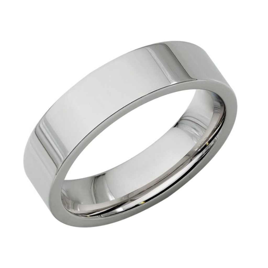 Alliances plates en platine de 5 mm