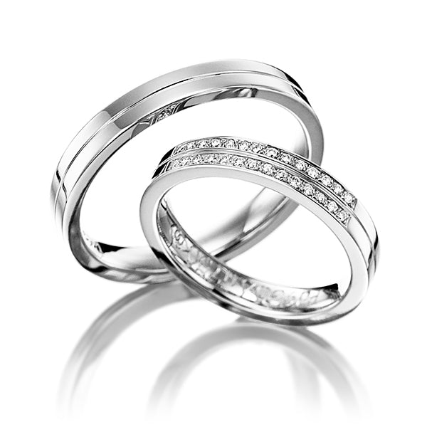 His and Hers Diamond Wedding Rings