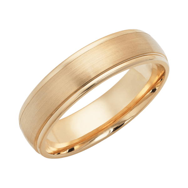 10K Solid Yellow Gold Mens Wedding Bands
