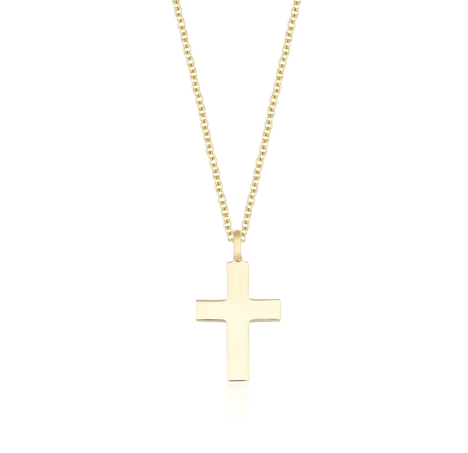 Solid 10K Yellow Gold Black Hills Small Dainty Cross Pendant Necklace store 18