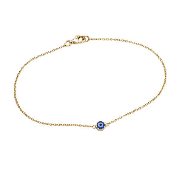Royal Chain 14K Blue Evil Eye Bracelet C15501-07 | Wood's Jewelers | Mount  Pleasant, PA