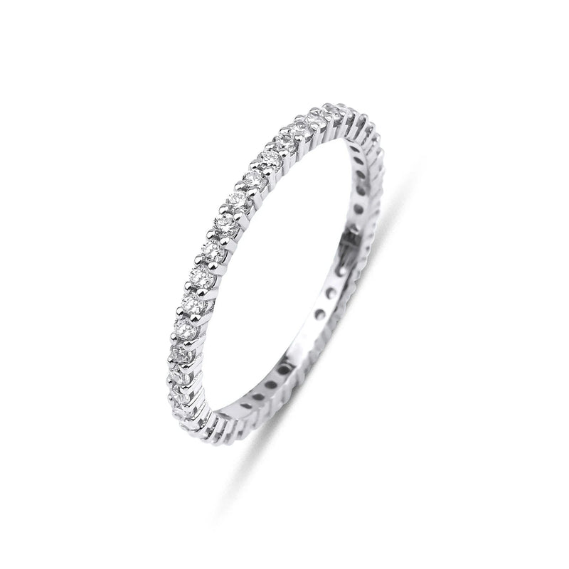 14K White Gold 0.60 Carat Diamond Wedding Rings