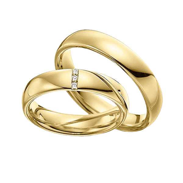 Matching Diamond Flower Engagement Wedding Ring Set
