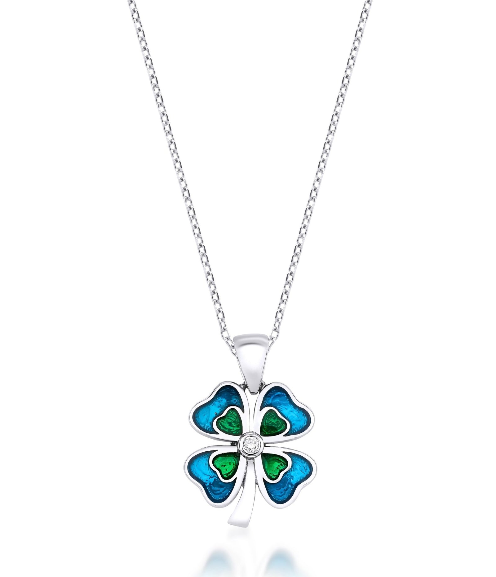 14k deals Irish four leaf clover charm