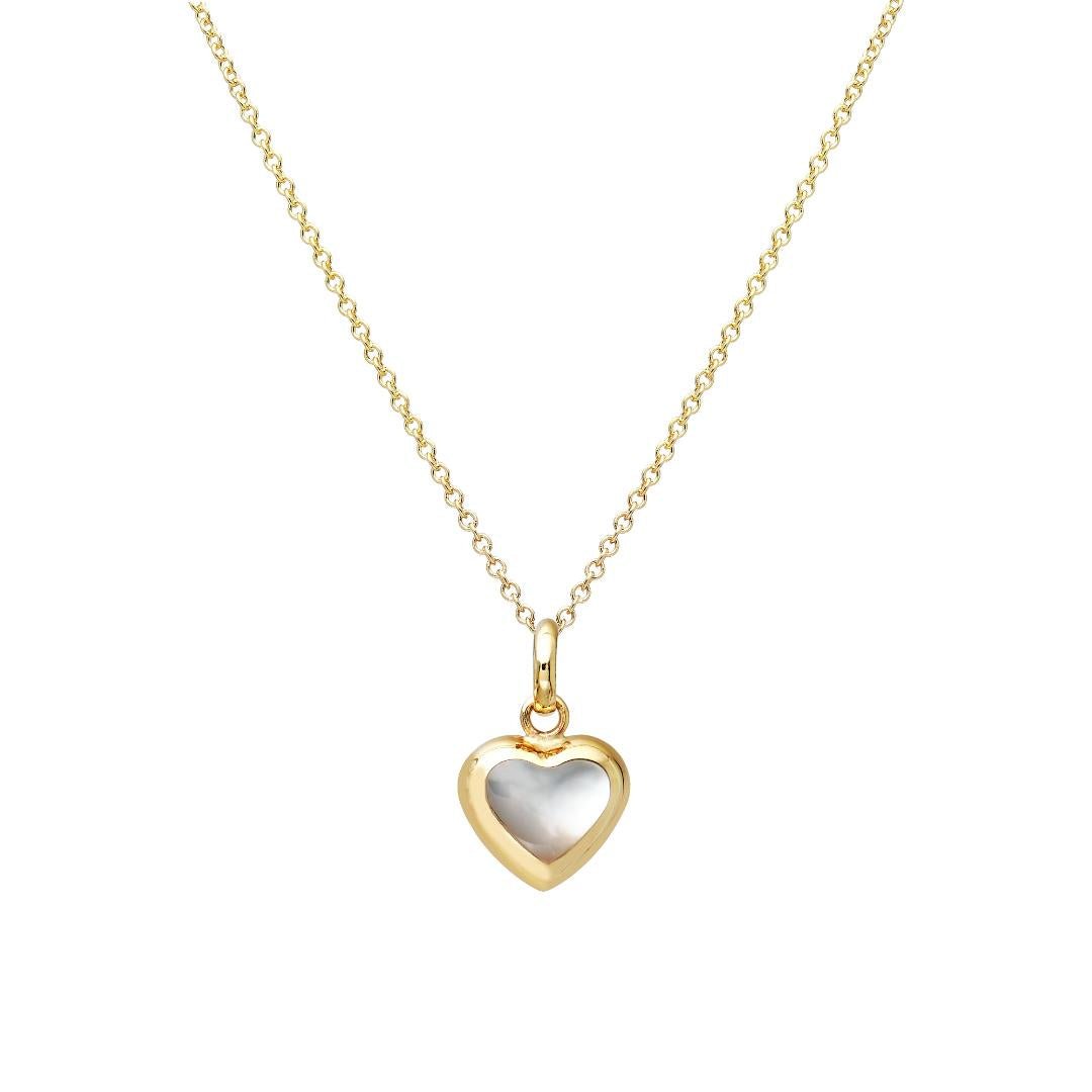 14K store Puffed Heart Pendant