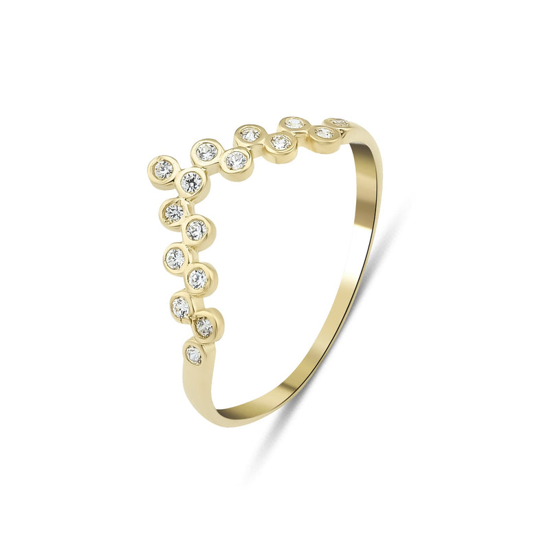 14K Yellow Gold Fancy Womens Wedding Ring