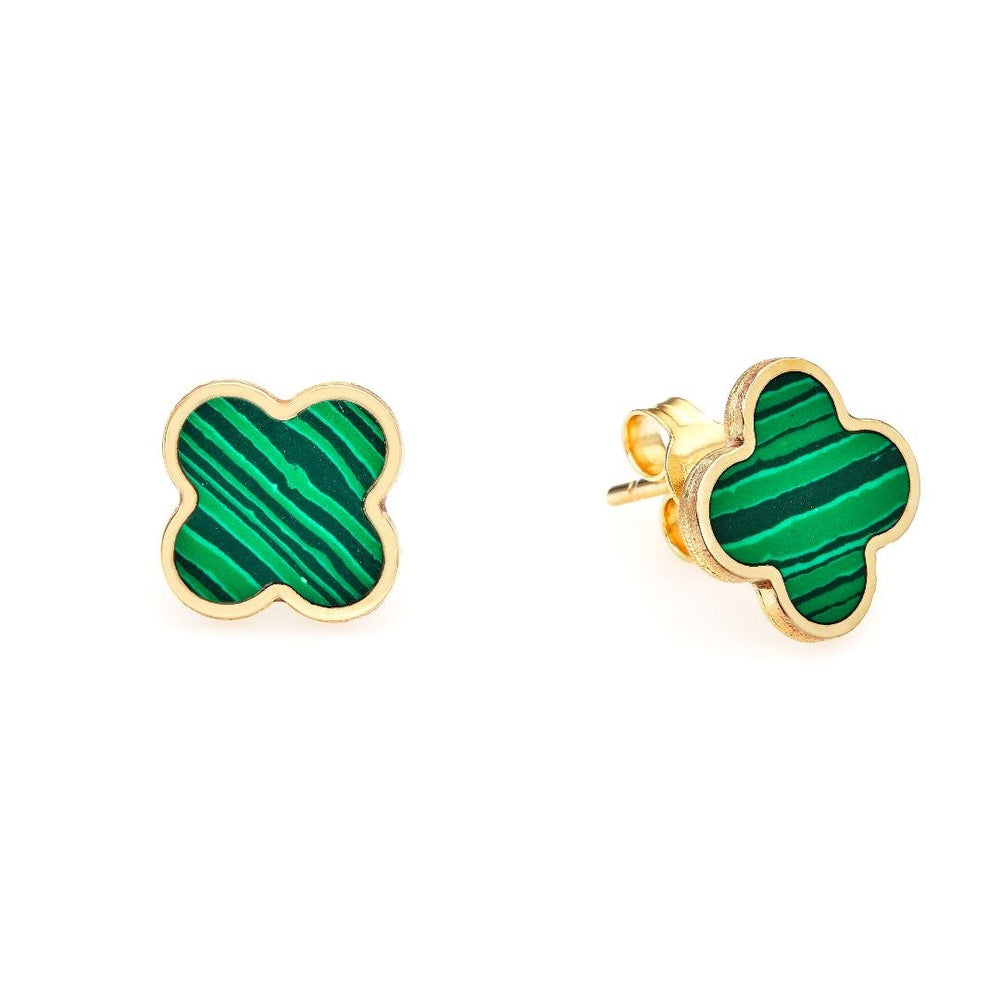 Malachite earrings van cleef discount