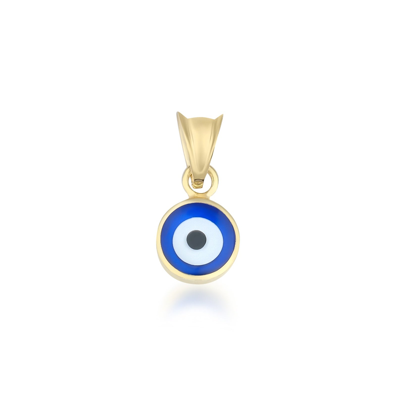 Evil eye necklace, round evil eye necklace, gold evil eye necklace, minimalist fashion jewelry, cable chain necklace