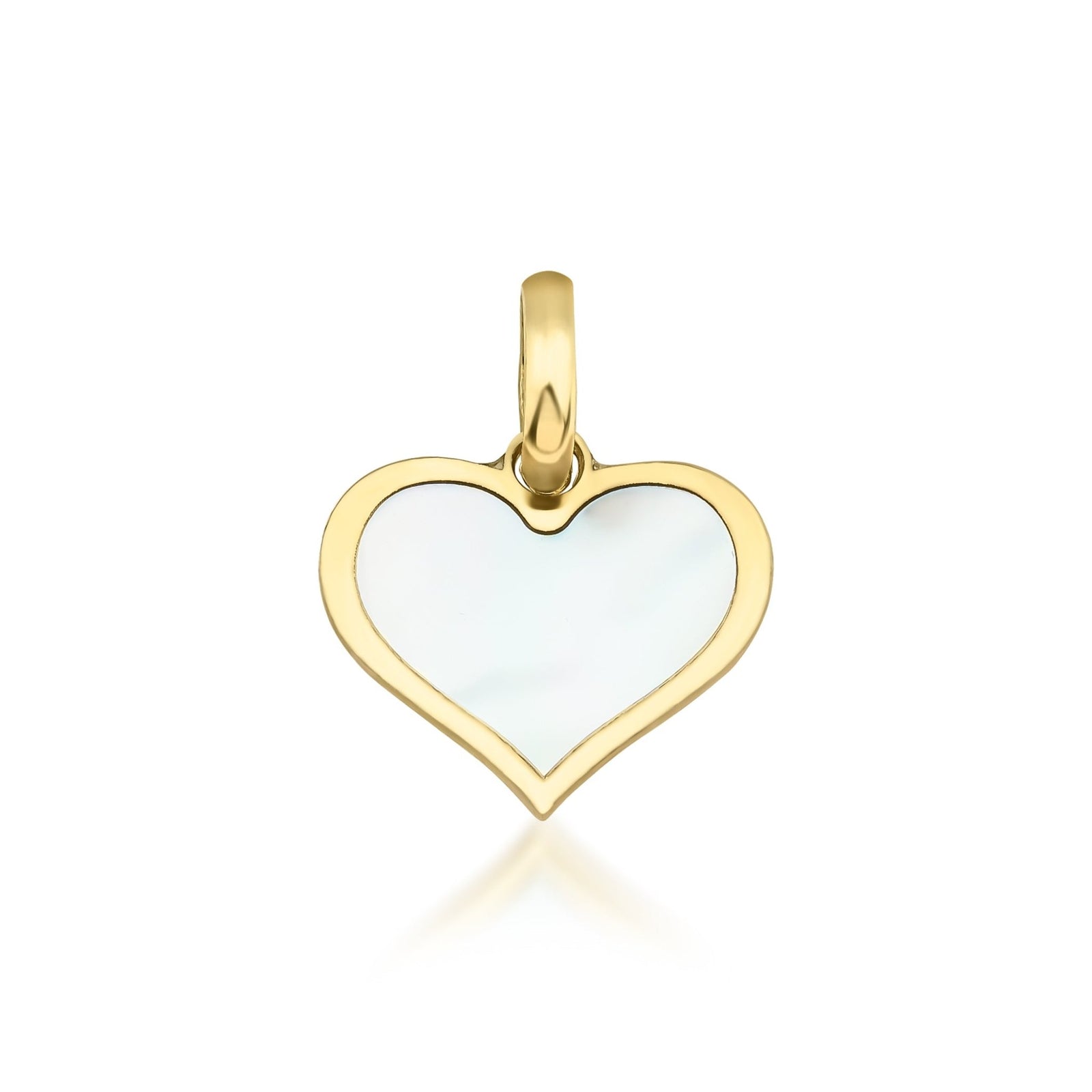 Gold Heart Pendant Necklace, Gold Pearl buy Jewelry, Bridal Gift Jewelry, Gold Heart Jewelry