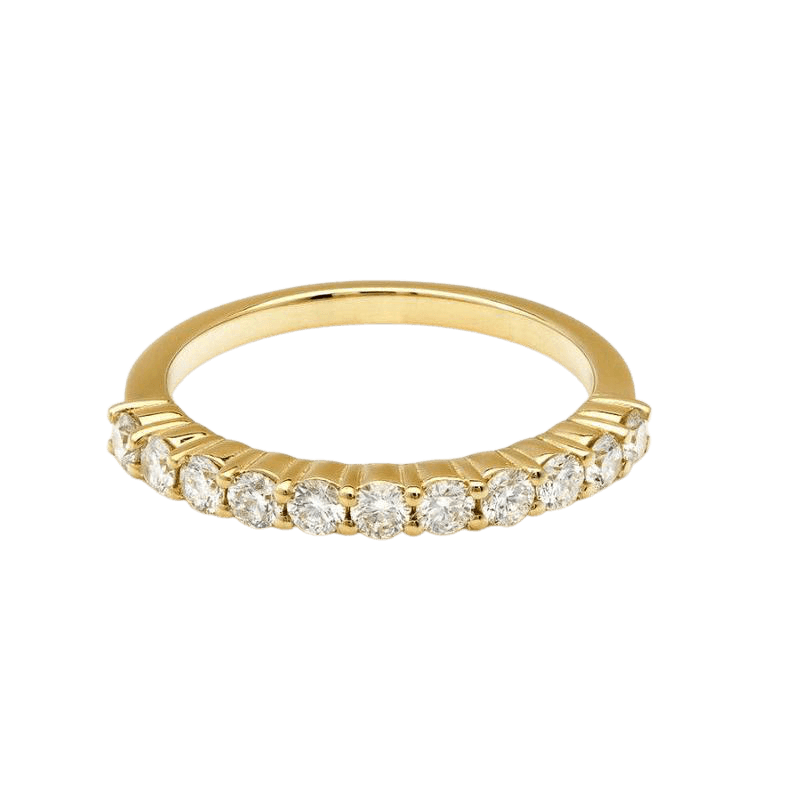 Diamond Engagement Ring, 14K Solid Yellow Gold Womens Diamond Ring