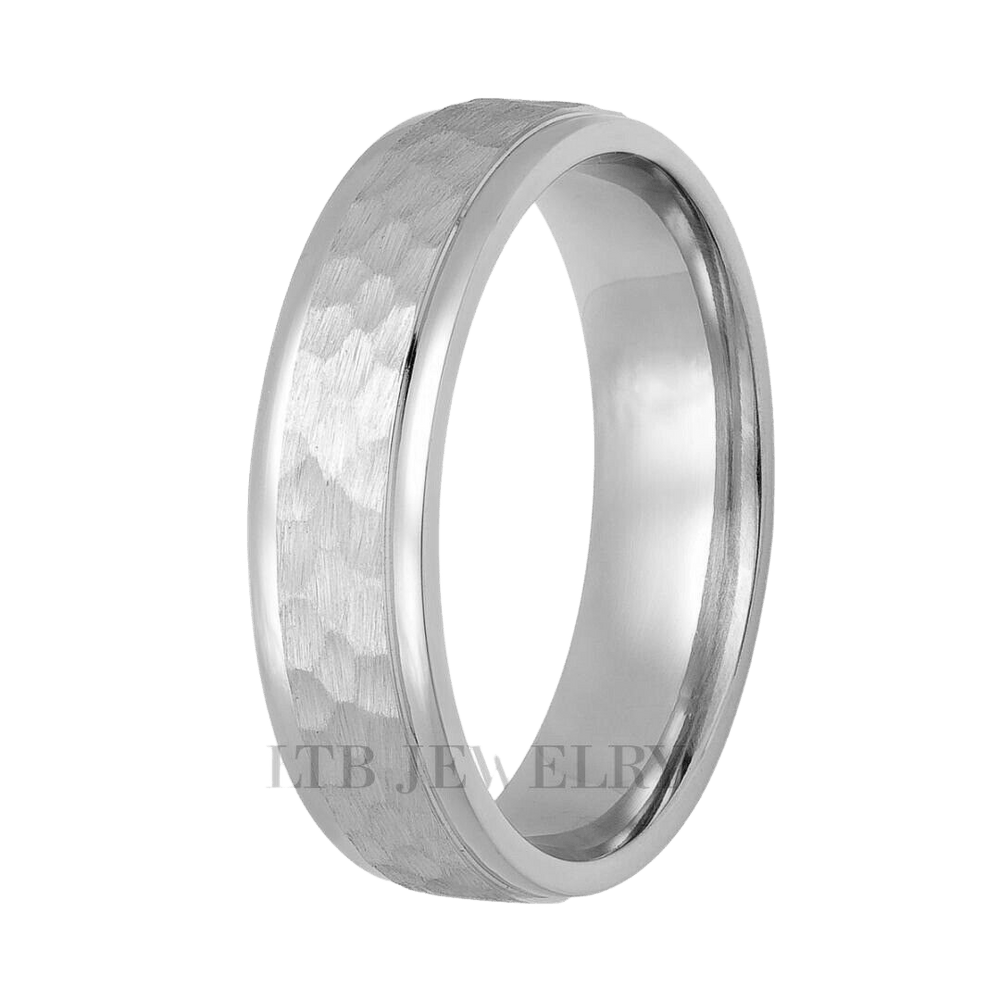 Hammered Finish Mens Wedding Rings – LTB JEWELRY