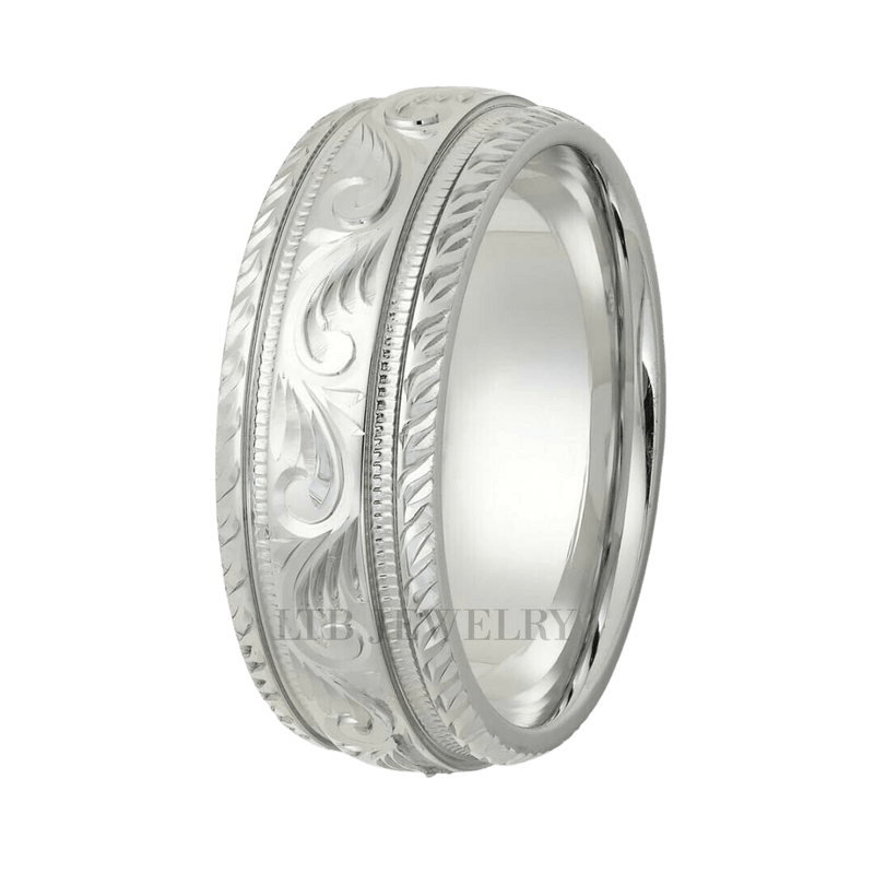Hand Engraved Wedding Bands Rings and More – LTB JEWELRY