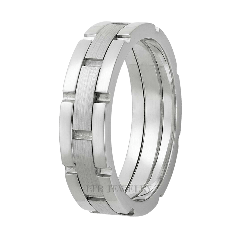 Handmade platinum best sale wedding rings